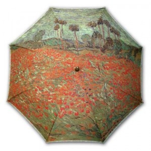 네모네 - 명화 고흐 양귀비들판 자동 우산