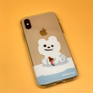 네모네 - 북극곰 무룩이 젤리케이스 아이폰 갤럭시