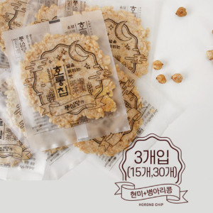 네모네 - 현미 병아리콩 누룽지 칩 (15개, 30개) / 당뇨간식 과자 부모님 몸매관리 건강식 저탄수화물
