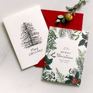 네모네 - 크리스마스 카드 - Botanic